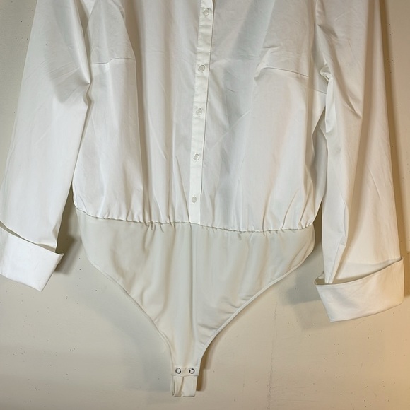 NWT. JEANNIE MAI x INC 2X Button Up Long Sleeve Shirt Top Bodysuit. - Picture 6 of 12